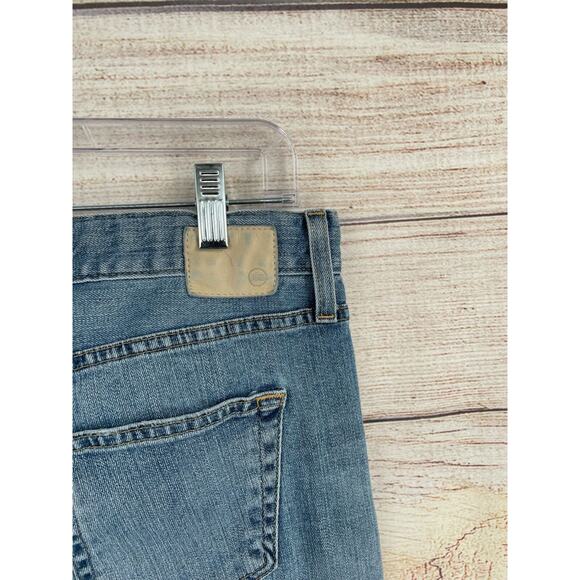 AG Adriano Goldschmied The Ex-Boyfriend Slim Jeans Women's 28 Blue Distressed - Picture 6 of 11